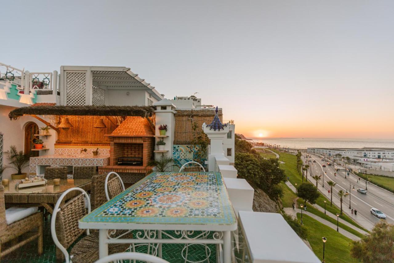 Riad Villa With Mediterranean Sea Views Of Spain And Gibraltar Танжер Экстерьер фото